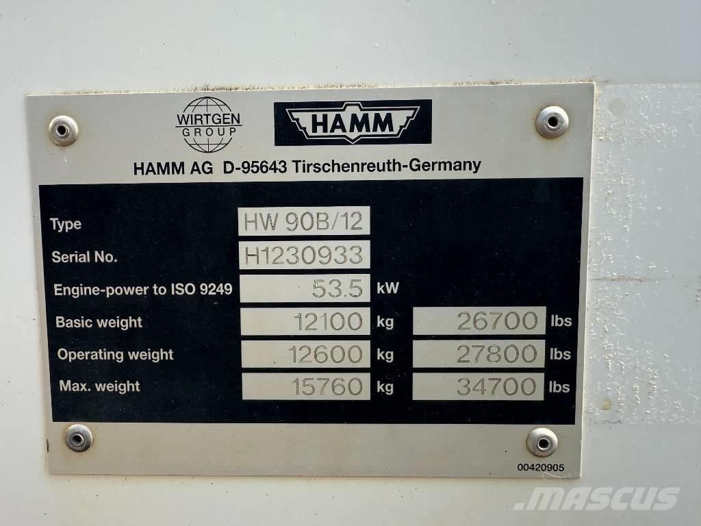 Hamm HW 90-12 Tvilling tromle
