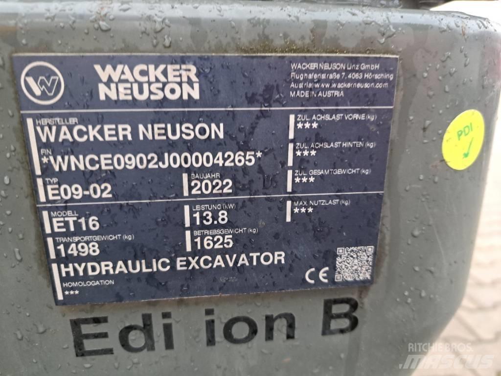 Wacker Neuson ET16 Gravemaskiner på larvebånd
