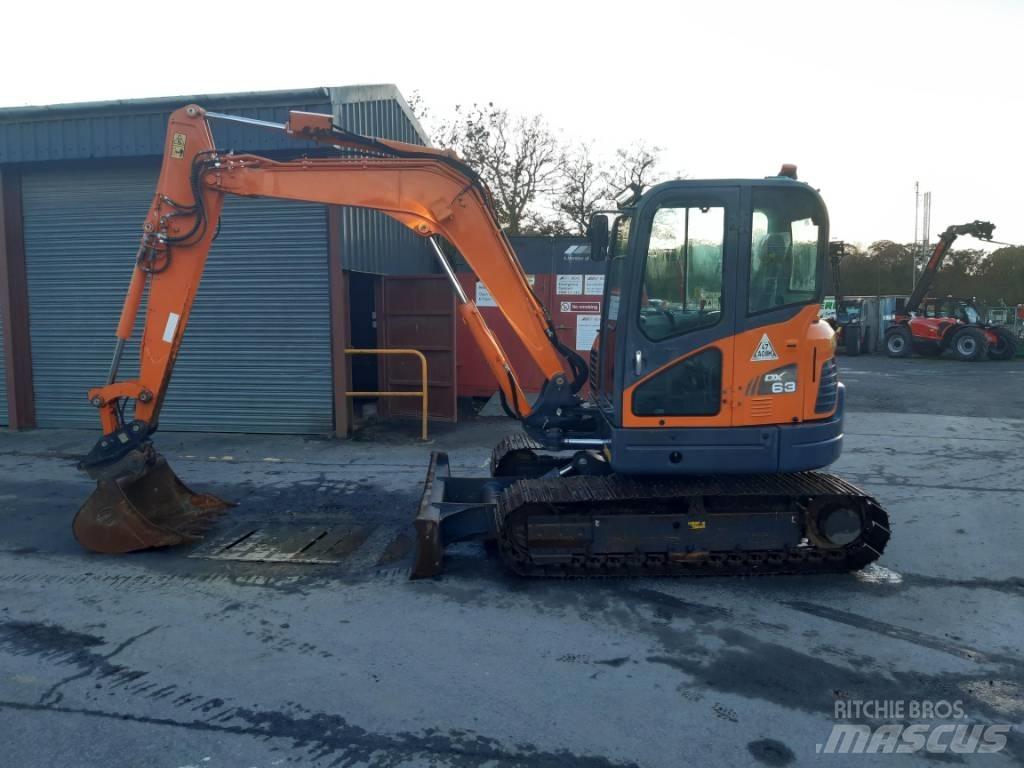 Doosan DX 63-3 Gravemaskiner på larvebånd