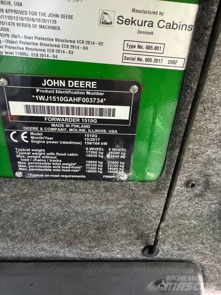 John Deere 1510G Udkørselsmaskiner