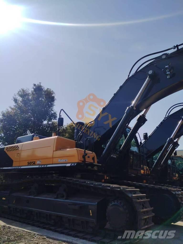 Hyundai R 505 L VS Gravemaskiner på larvebånd
