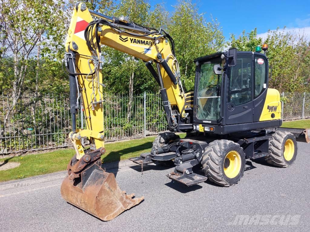 Yanmar B95W Gravemaskiner på hjul