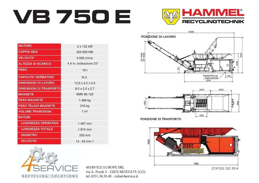 Hammel VB 750 E Affaldskværn