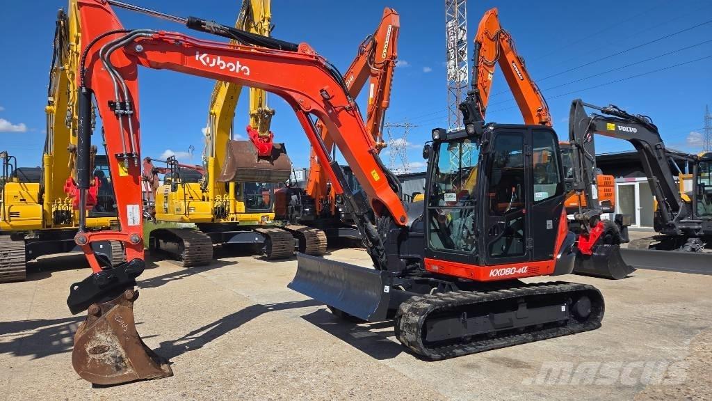 Kubota KX 080-4 Midi-gravemaskiner 7t - 12t