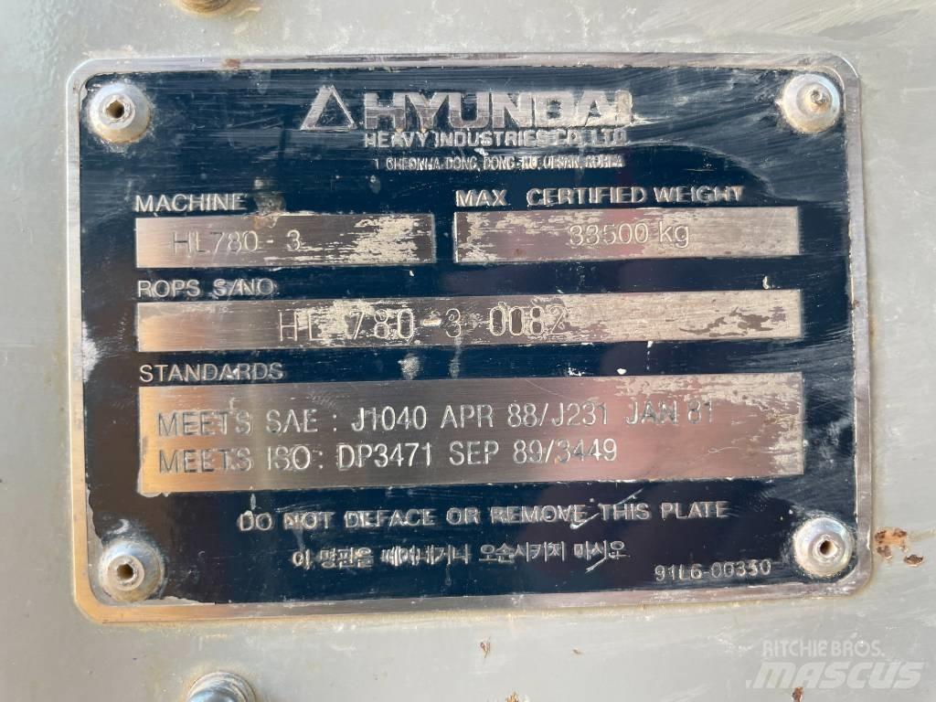 Hyundai HL 780-3 Læssemaskiner på hjul