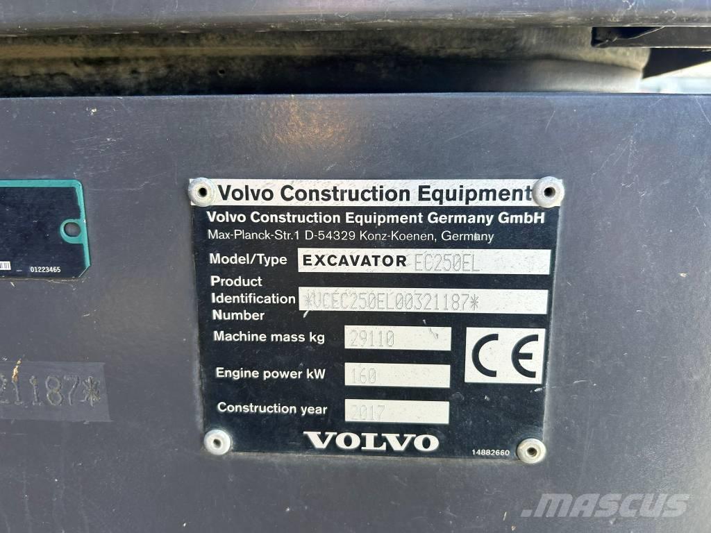 Volvo EC 250 EL Gravemaskiner på larvebånd