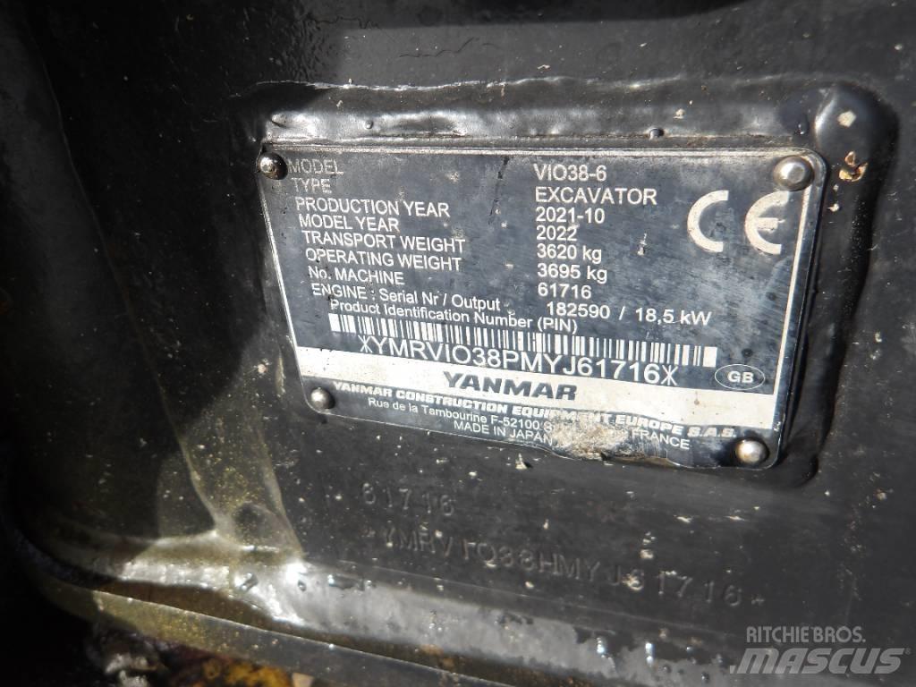 Yanmar Vio 38 Minigravemaskiner