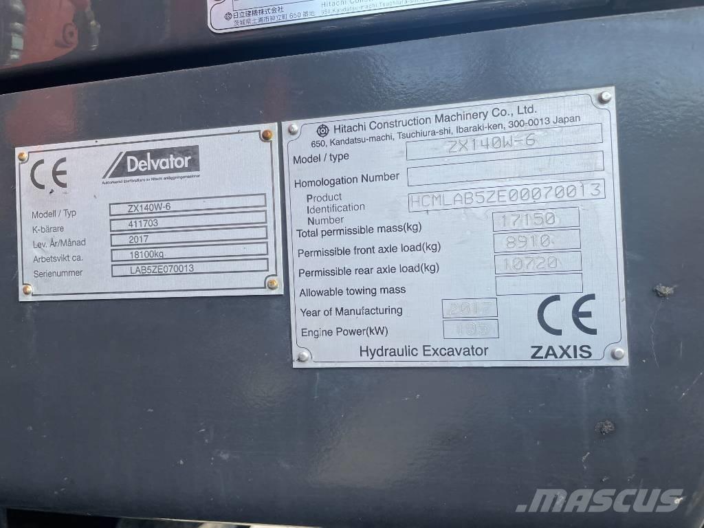 Hitachi 140W Gravemaskiner på hjul