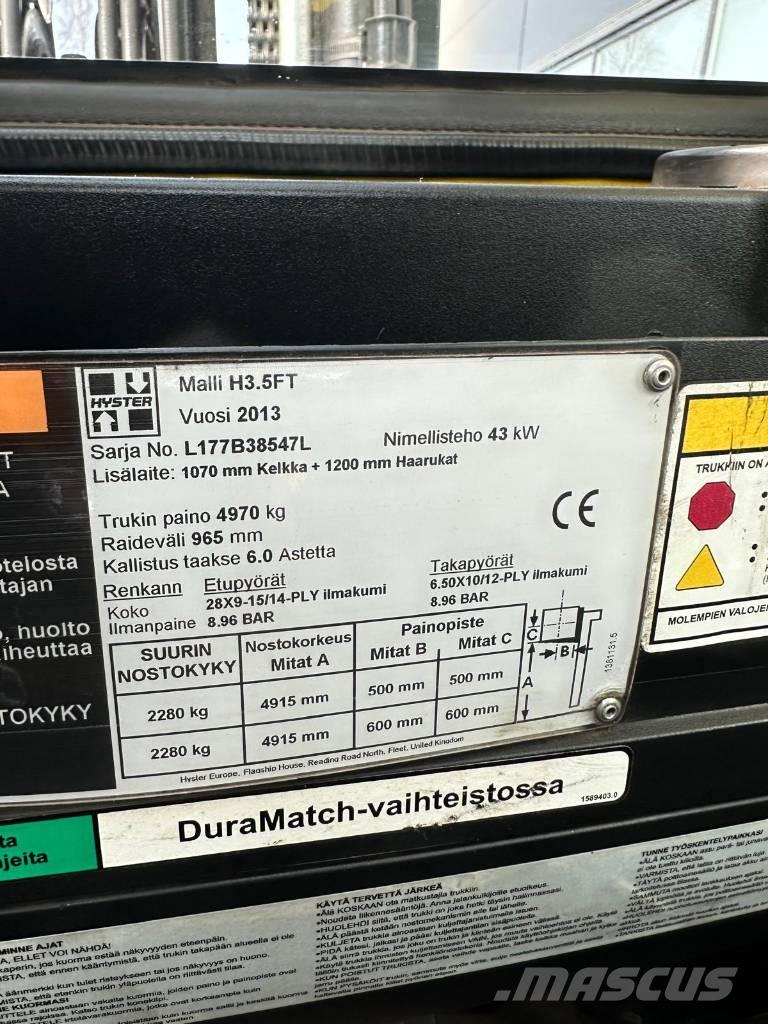 Hyster H 35 FT Diesel gaffeltrucks