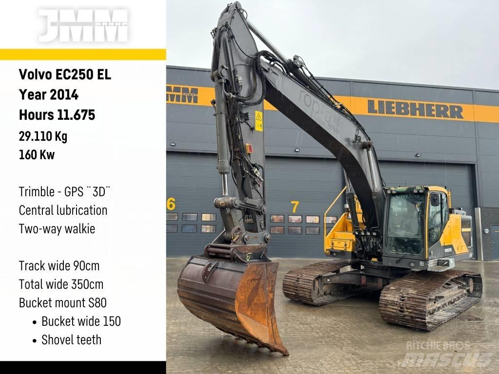 Volvo EC 250 EL Gravemaskiner på larvebånd
