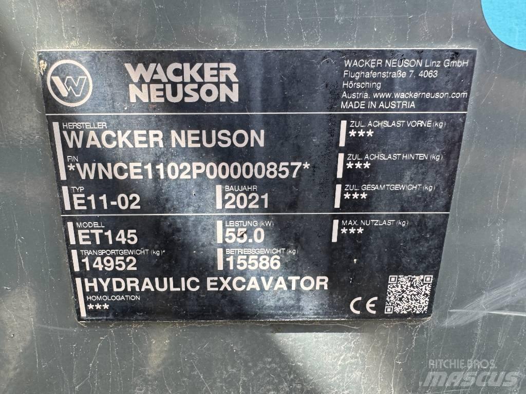Wacker Neuson ET145 Gravemaskiner på larvebånd