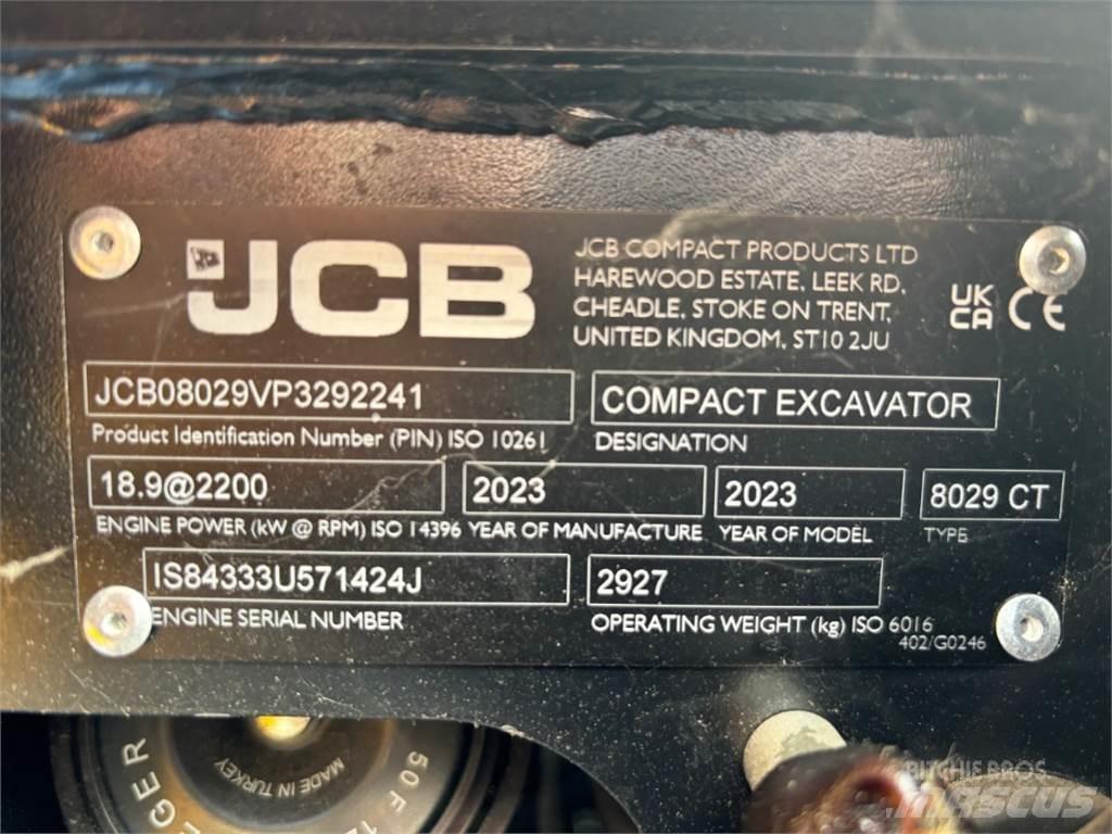 JCB 8029CTS Minigravemaskiner
