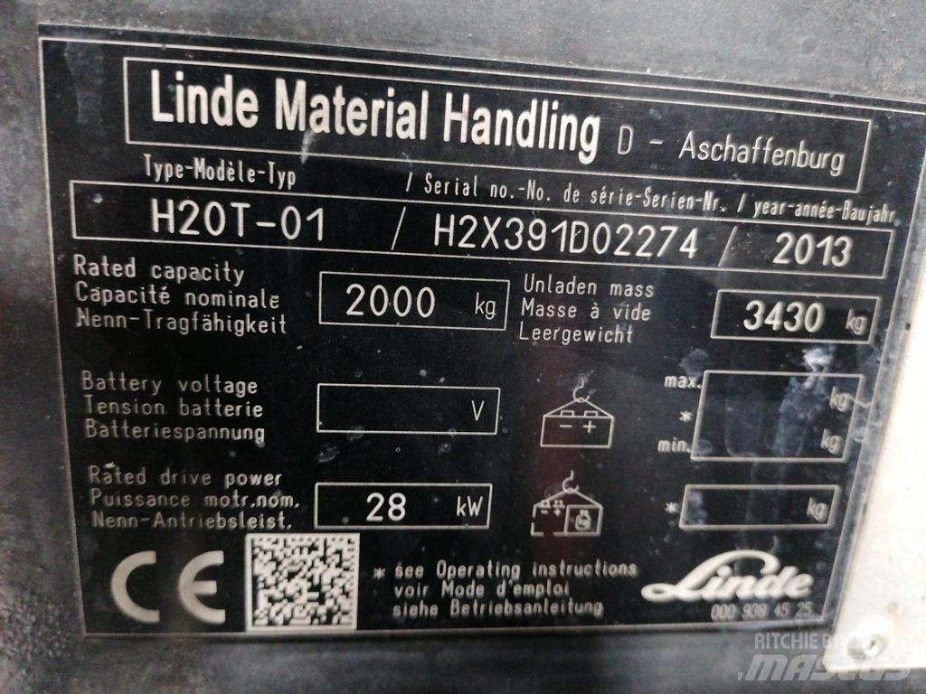Linde H20T-02 LPG gaffeltrucks