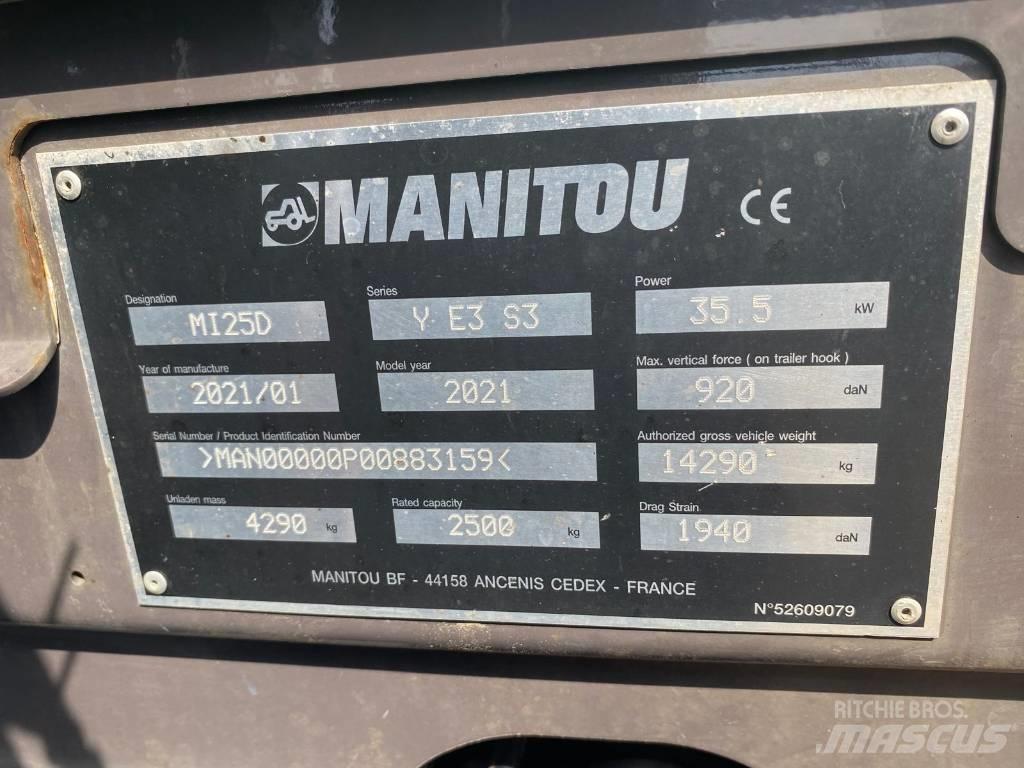 Manitou Mi25D Diesel gaffeltrucks