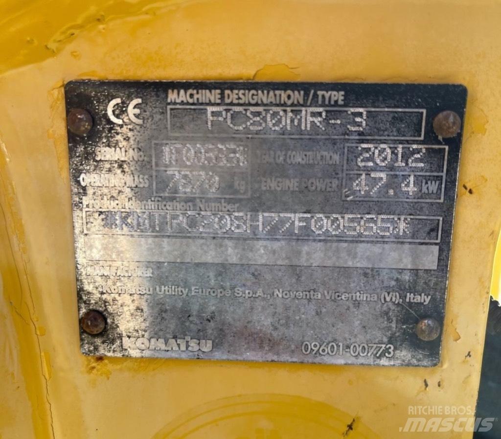 Komatsu PC 80 MR-3 Midi-gravemaskiner 7t - 12t