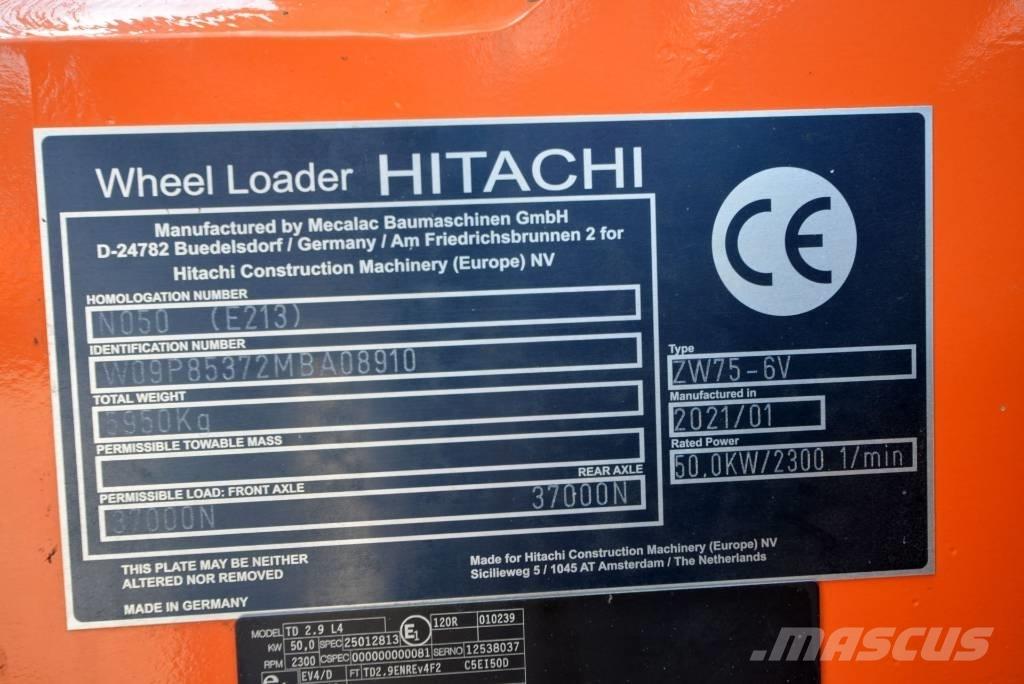 Hitachi ZW 75-6 Læssemaskiner på hjul