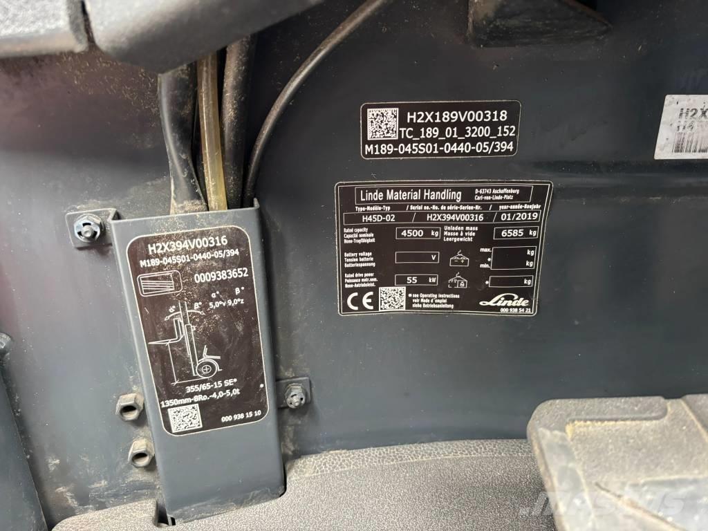 Linde H45D-02 EVO Diesel gaffeltrucks