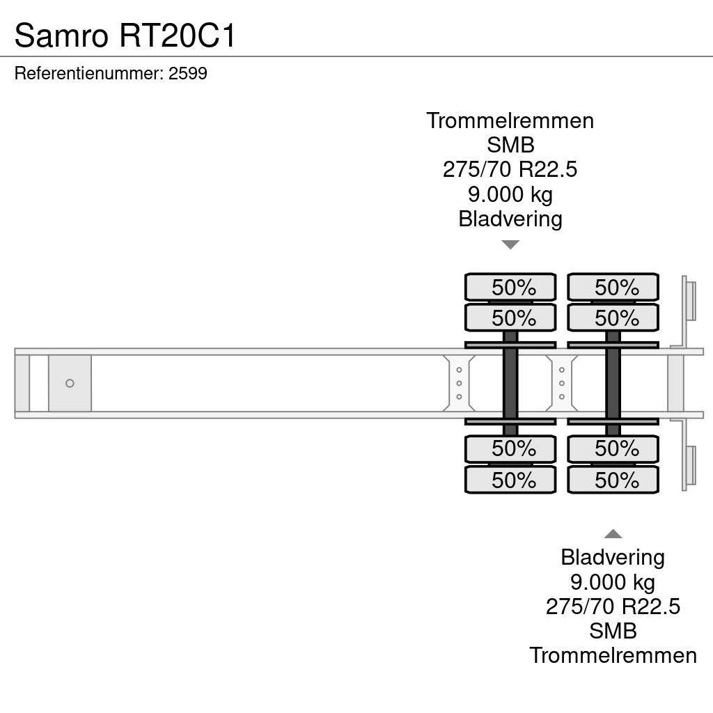 Samro RT20C1 Semi-trailer med lad/flatbed