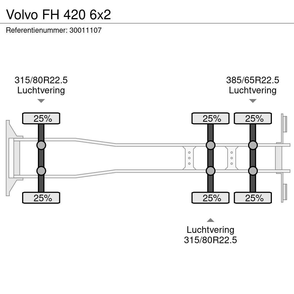 Volvo FH 420 6x2 Lastbiler med containerramme / veksellad