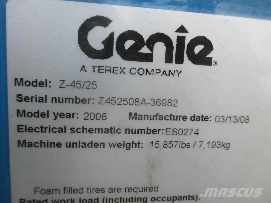 Genie Z 45/25 J DC Bomlifte med knækarm