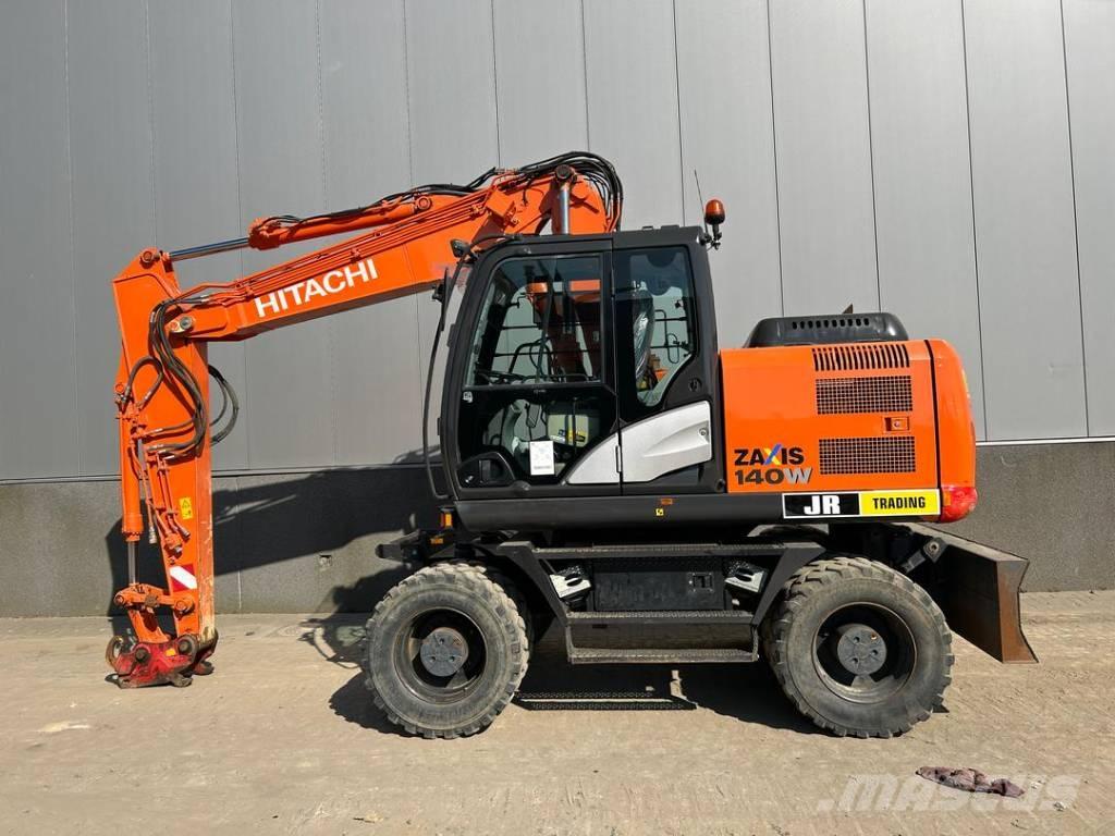 Hitachi ZX 140 W-5B Gravemaskiner på hjul