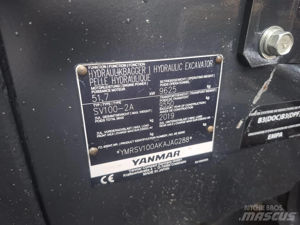 Yanmar SV 100-2A Midi-gravemaskiner 7t - 12t