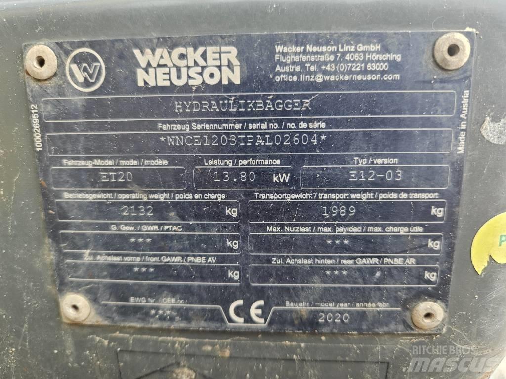 Wacker Neuson ET 20 Minigravemaskiner