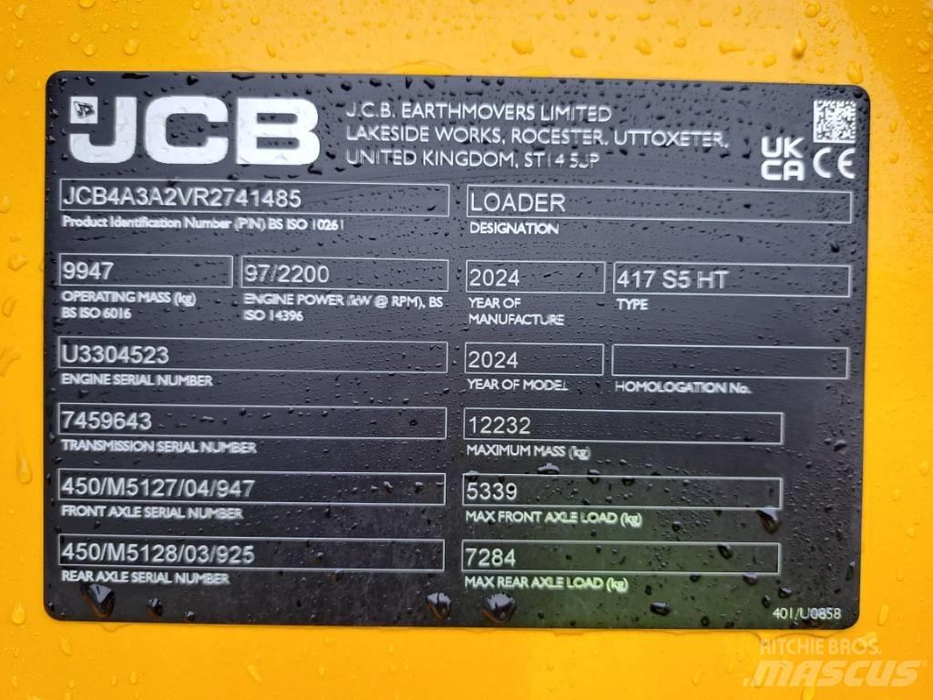 JCB 417 HT Læssemaskiner på hjul