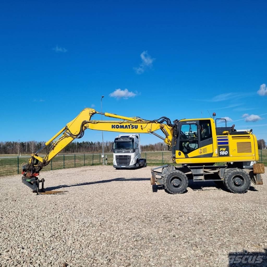 Komatsu PW180 - 11E0 Gravemaskiner på hjul