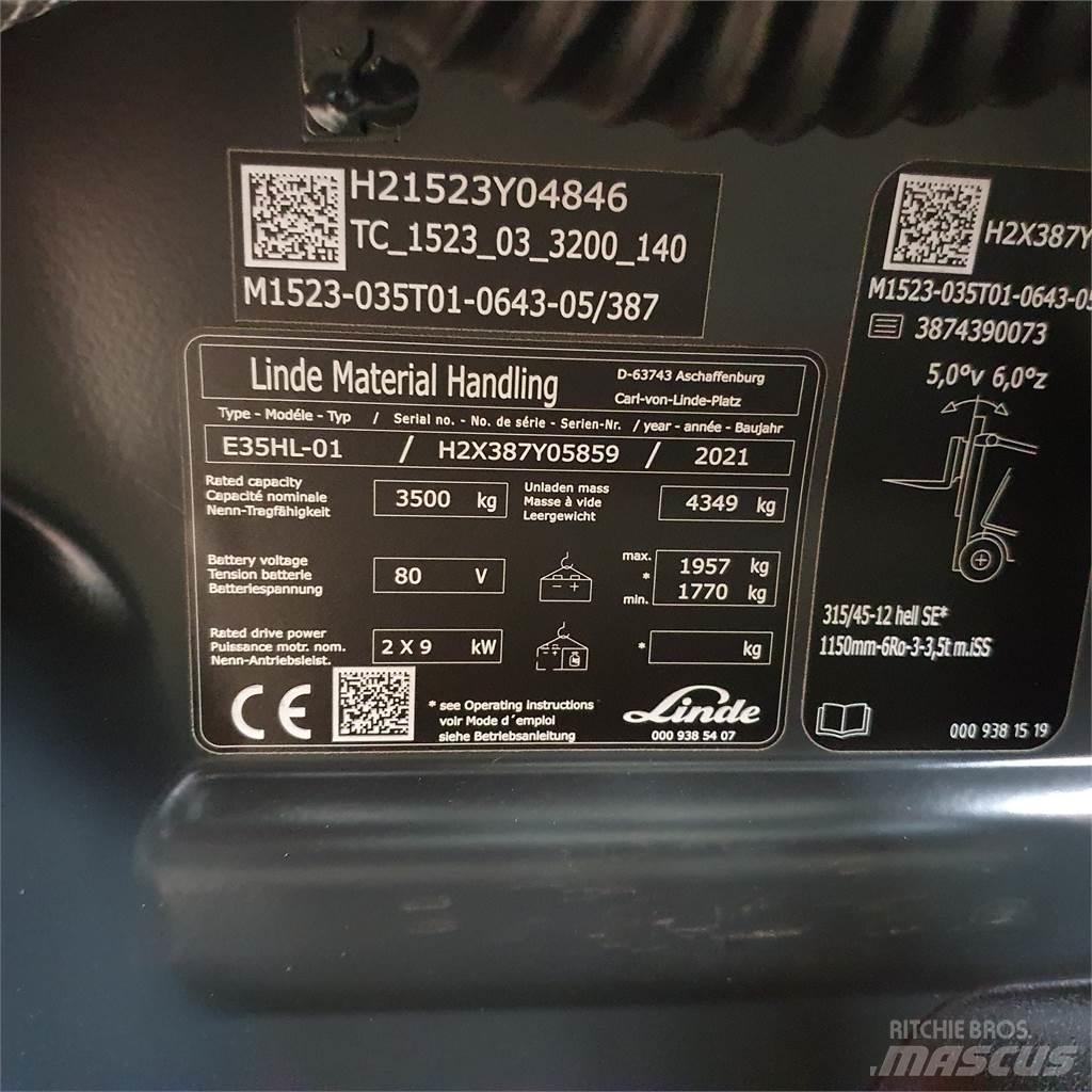 Linde E35HL El gaffeltrucks