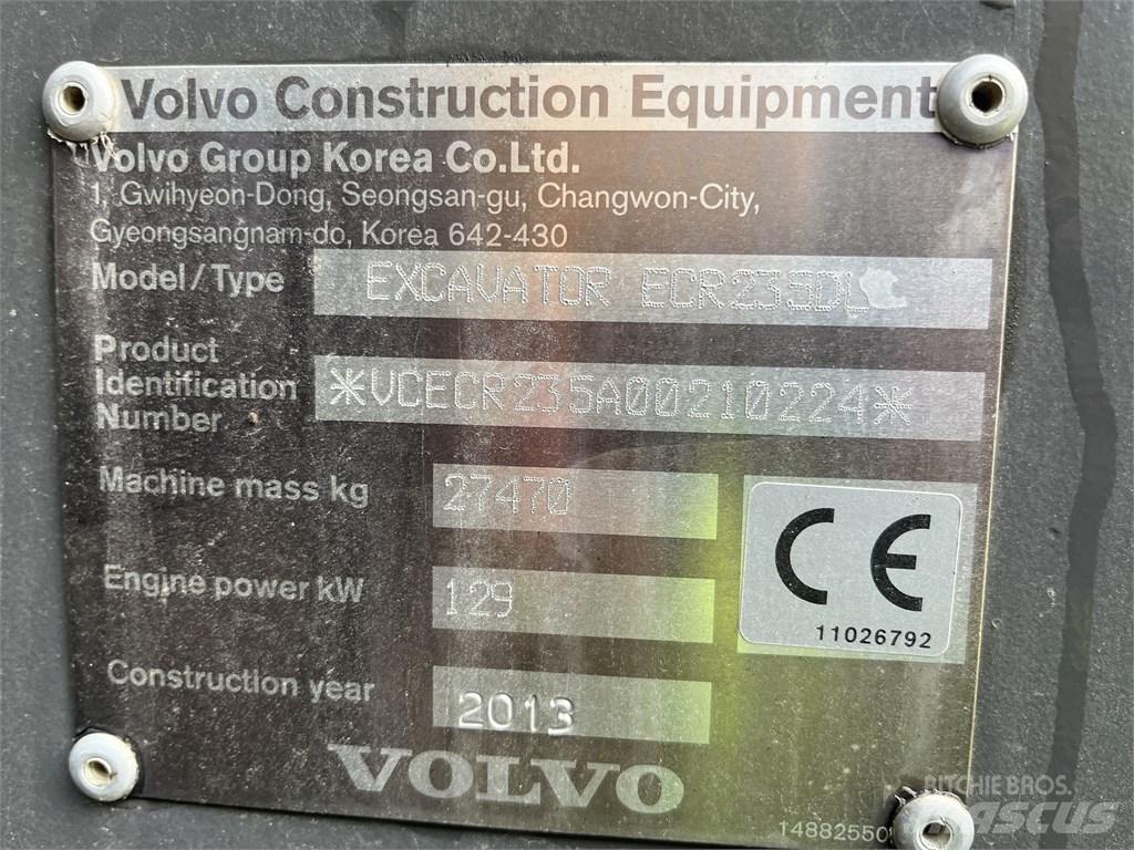 Volvo ECR 235 DL Gravemaskiner på larvebånd