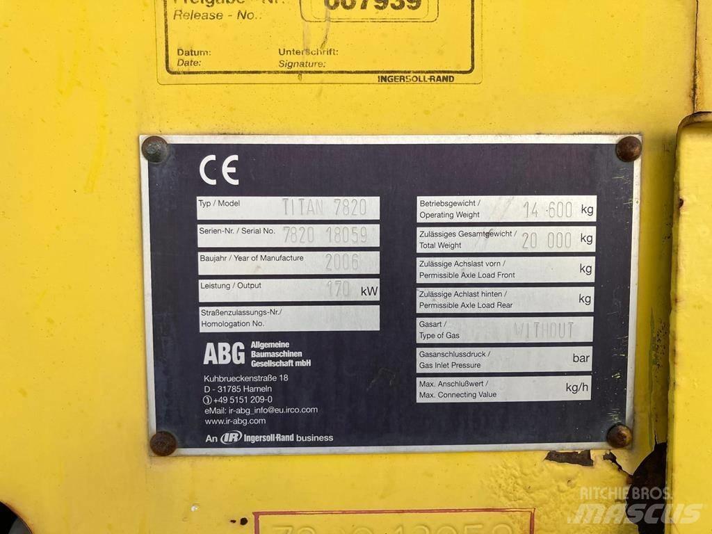 ABG Titan 7820 Asfaltudlæggere
