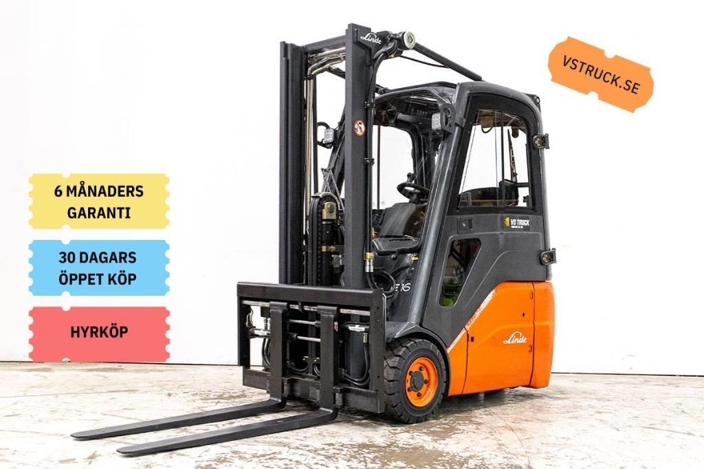 Linde E 16 El gaffeltrucks