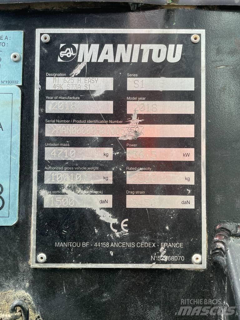 Manitou MT 625 H Teleskoplæssere