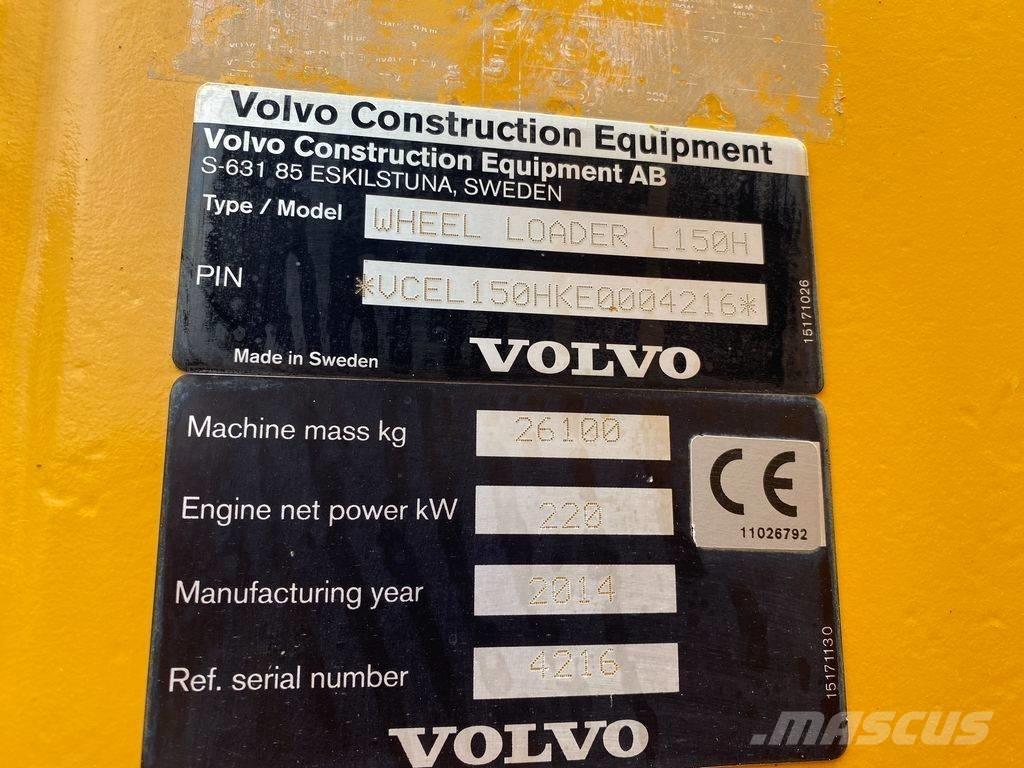 Volvo L 150 H Læssemaskiner på hjul