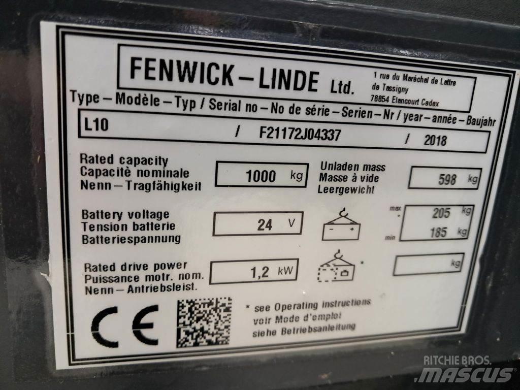 Linde L10 Gaffelstabler med gående fører