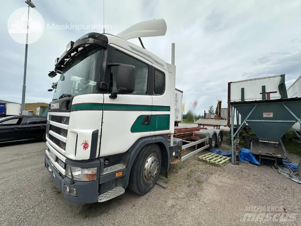 Scania R 124 LB Lastbiler med containerramme / veksellad