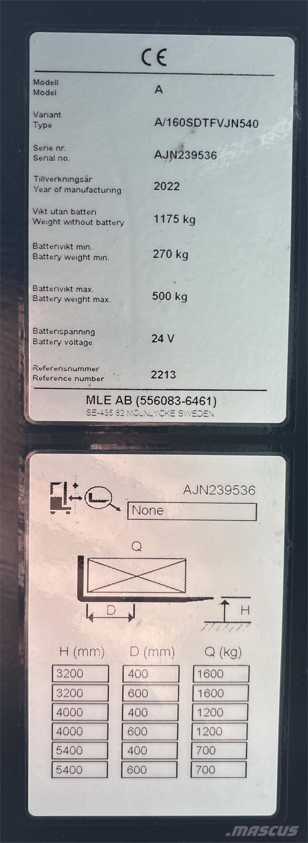 Atlet A160 Selvkørende stablere