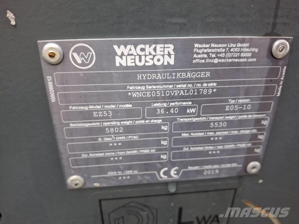 Wacker Neuson EZ 53 Minigravemaskiner
