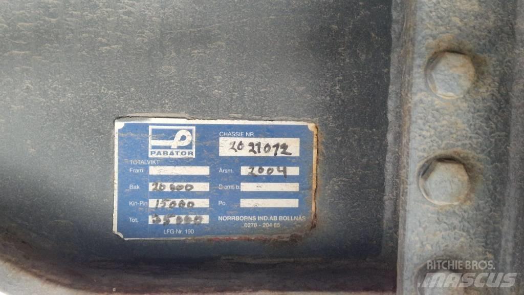Parator SVX15-20 Semi-trailer med fast kasse