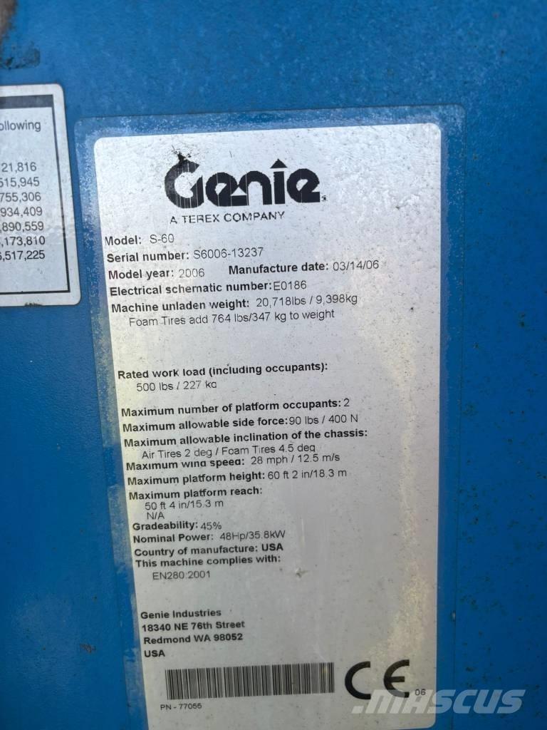 Genie S 60 Teleskoplifte