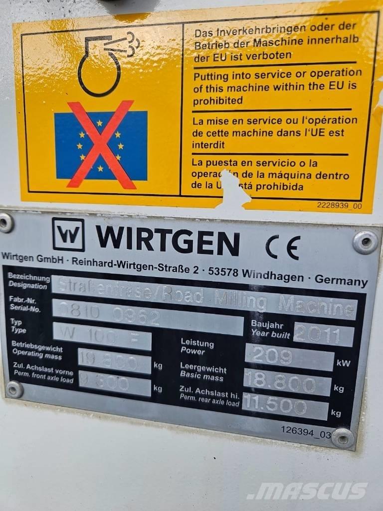 Wirtgen W 100 F Asfalt-koldfræsere