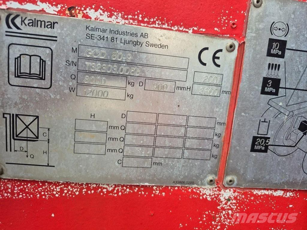 Kalmar Gcd 80-9 LPG gaffeltrucks