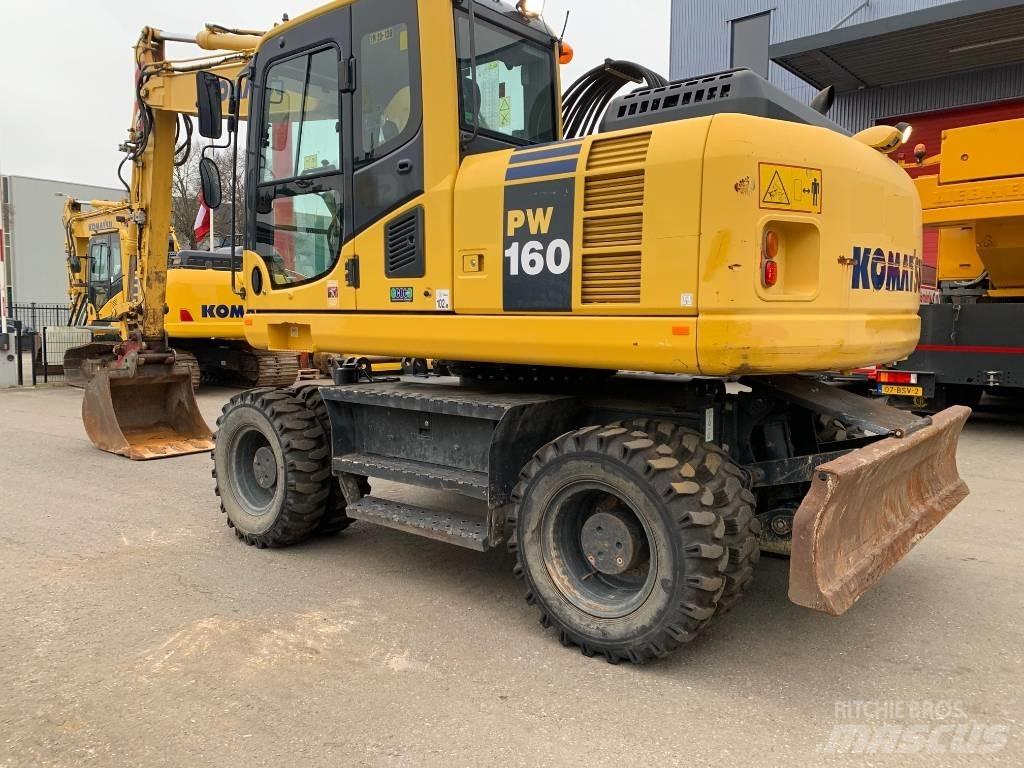 Komatsu PW 160 Gravemaskiner på hjul