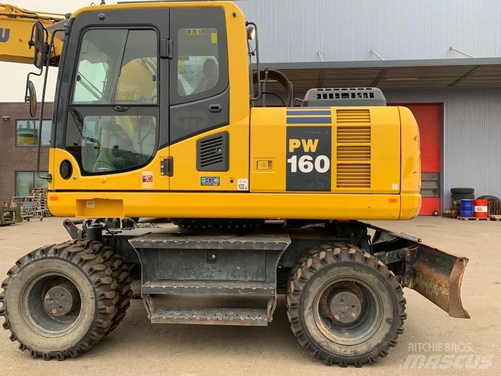 Komatsu PW 160 Gravemaskiner på hjul