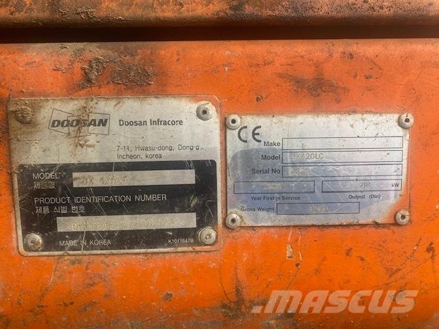 Doosan DX 420 LC Gravemaskiner på larvebånd