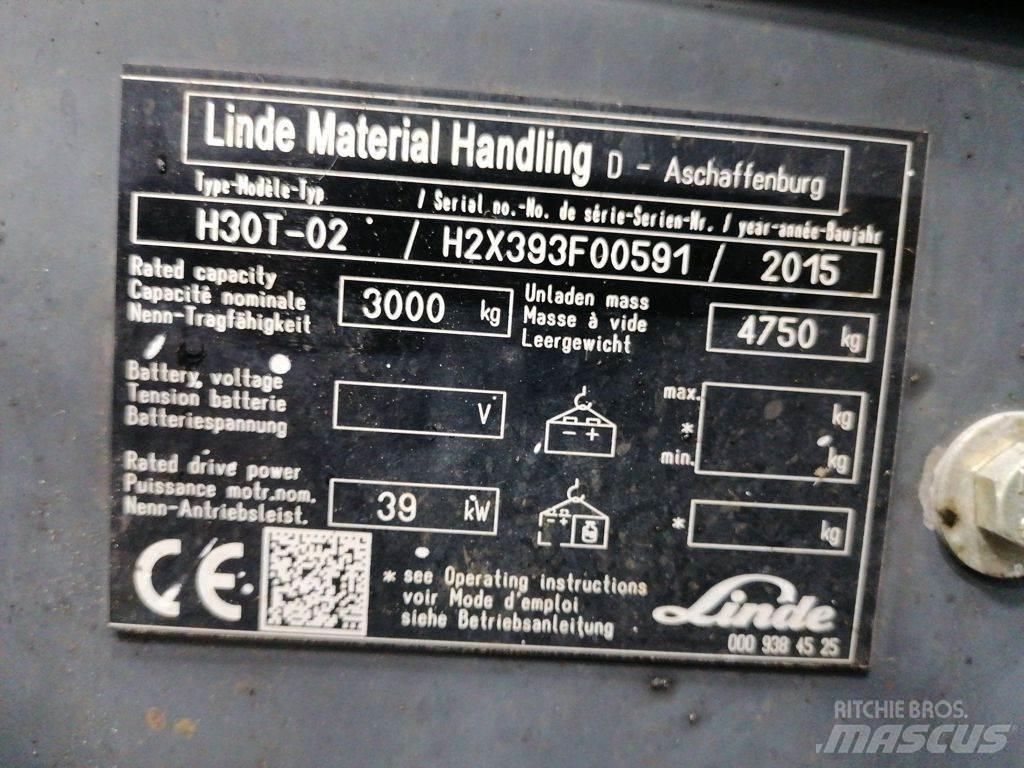 Linde H30T-02 LPG gaffeltrucks