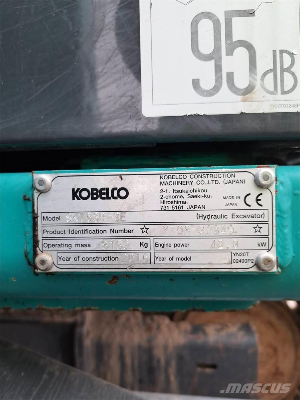 Kobelco SK75SR-3E Minigravemaskiner