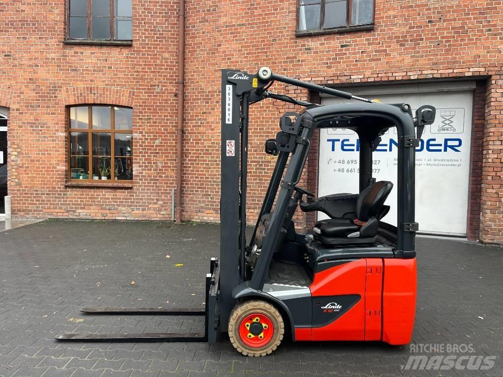 Linde E 12 El gaffeltrucks