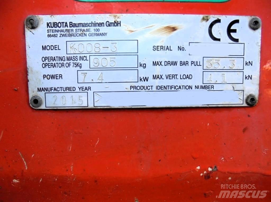 Kubota K 008-3 Minigravemaskiner